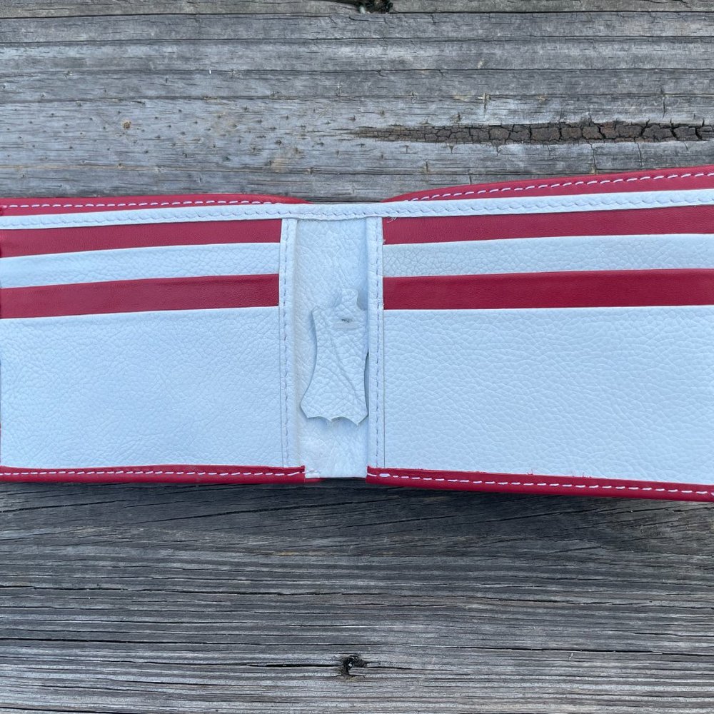 Men Cardholder Wallet Multi Color Block Bifold Han - Picture 5 of 11